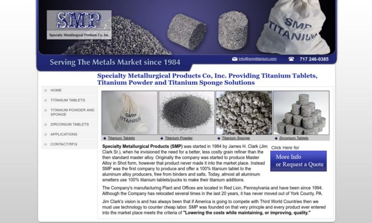 Specialty Metallurgical Products