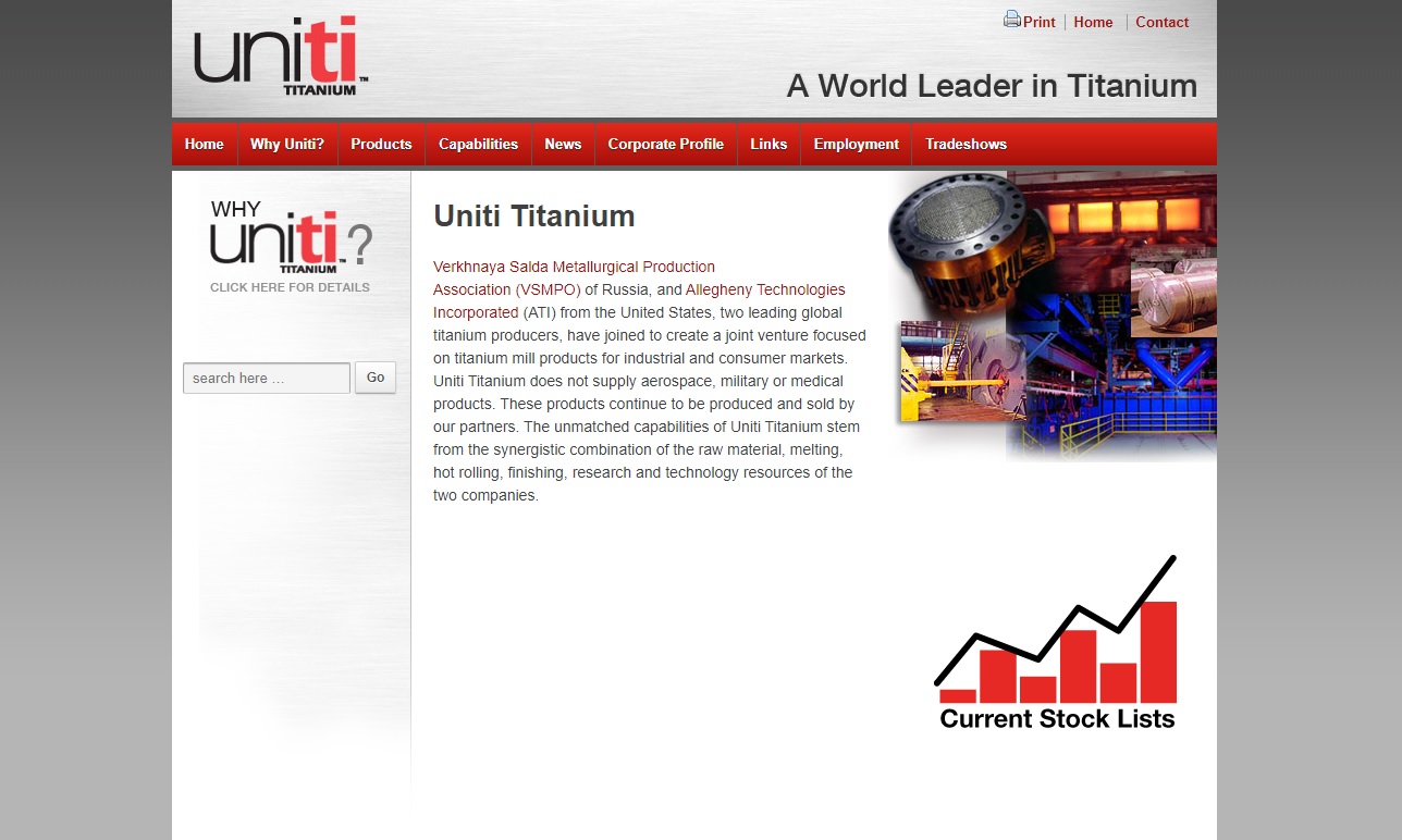 Uniti Titanium Titanium Suppliers